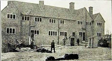 Completed houses built for munition workers at Woolwich Arsenal